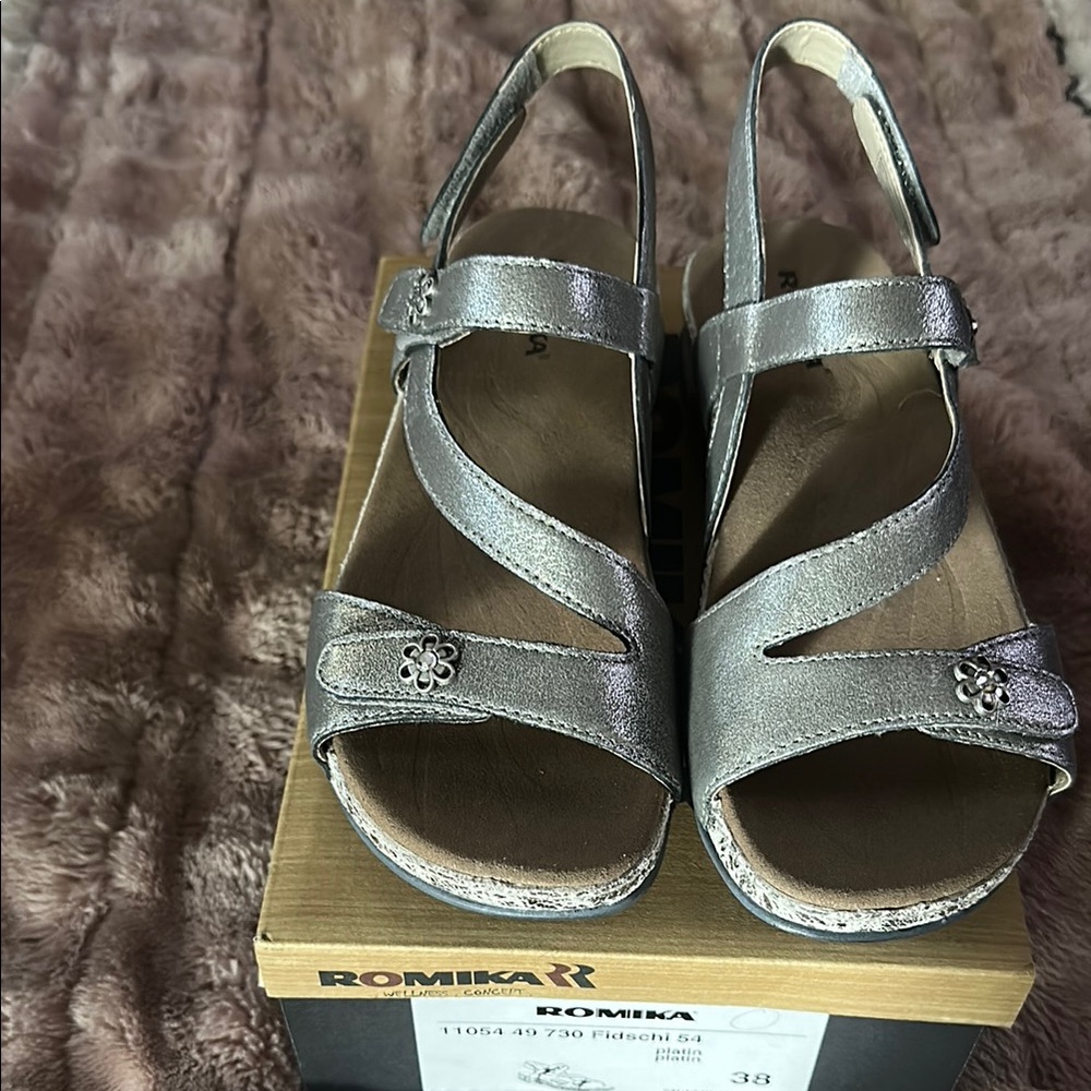 Romika Women's Silver Sandals